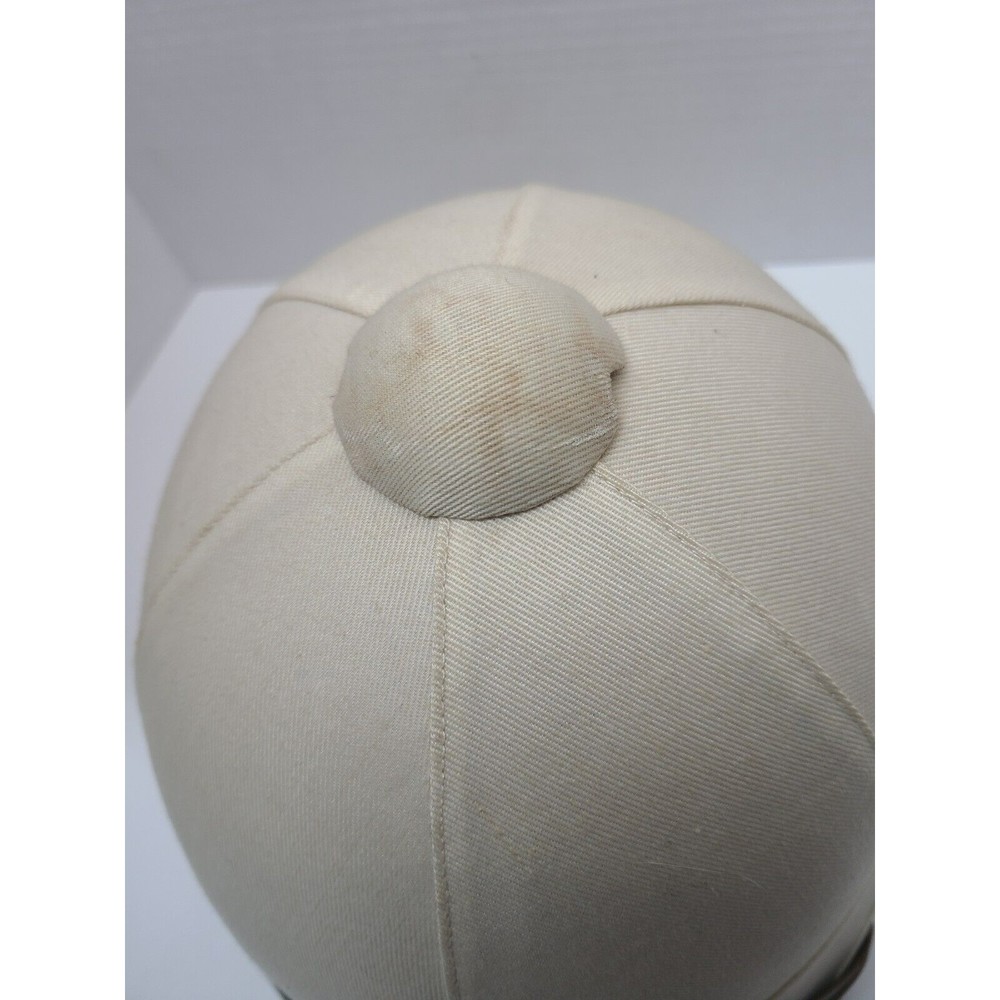 Vintage British Military Pith Vietnam Sun Helmet Hat Safari Tan Twill Cover - Picture 3 of 15